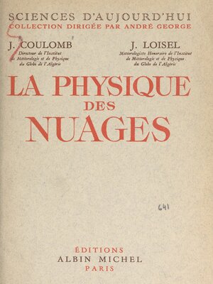 cover image of La physique des nuages